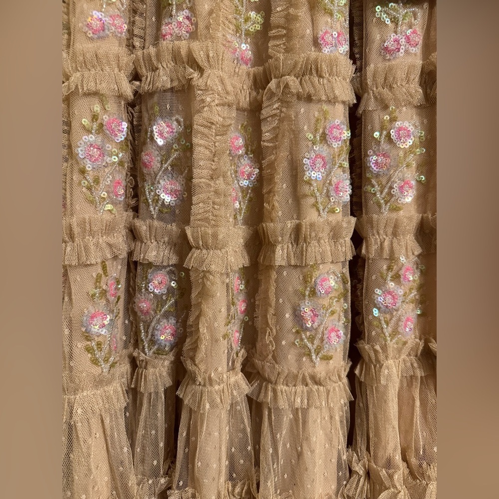 Mac Duggal Blush Floral Mini Dress - Picture 7 of 11